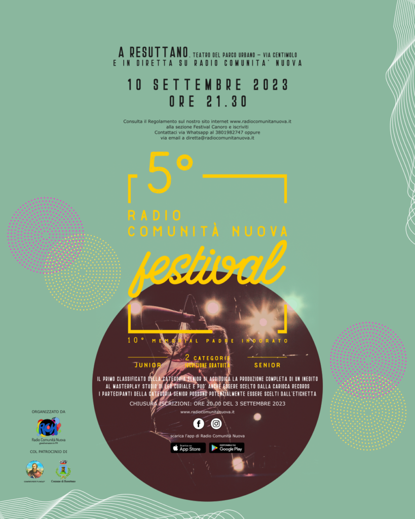 Radio Comunità Nuova Festival. 5^ edizione