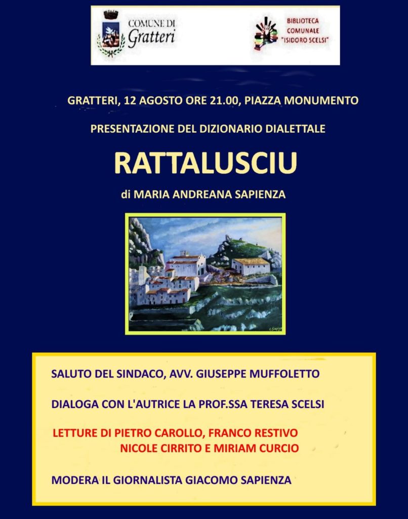 “Rattalusciu”, il dizionario dialettale a Gratteri