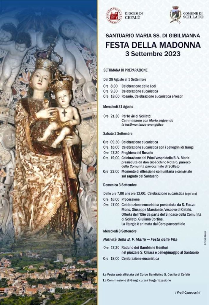 Festa Maria SS. di Gibilmanna. Programma