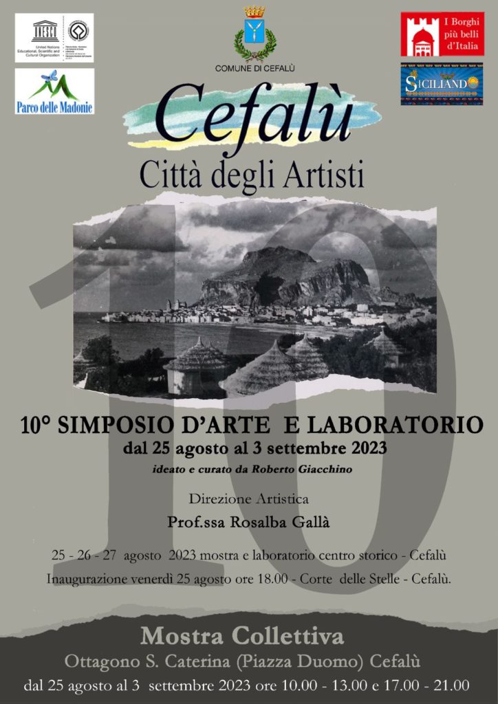 Simposio d’Arte e Laboratorio a Cefalu’. Inaugurazione il 25 agosto