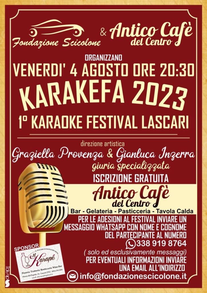 Fondazione Scicolone. Festival karaoke