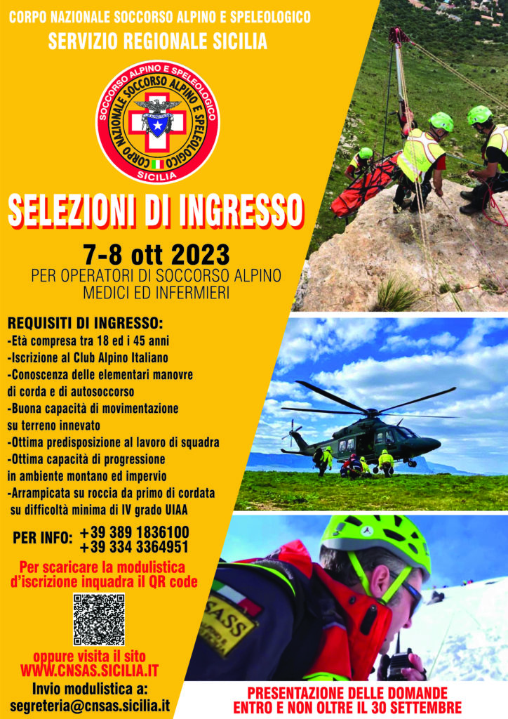 COME DIVENTARE SOCCORRITORI DEL CORPO NAZIONALE SOCCORSO ALPINO E SPELEOLOGICO