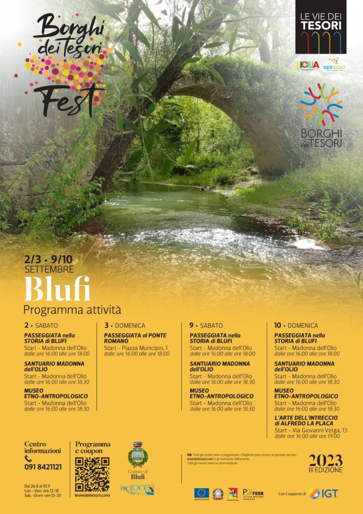 Anche Blufi partecipa all’evento “Borghi dei tesori Fest” 2023