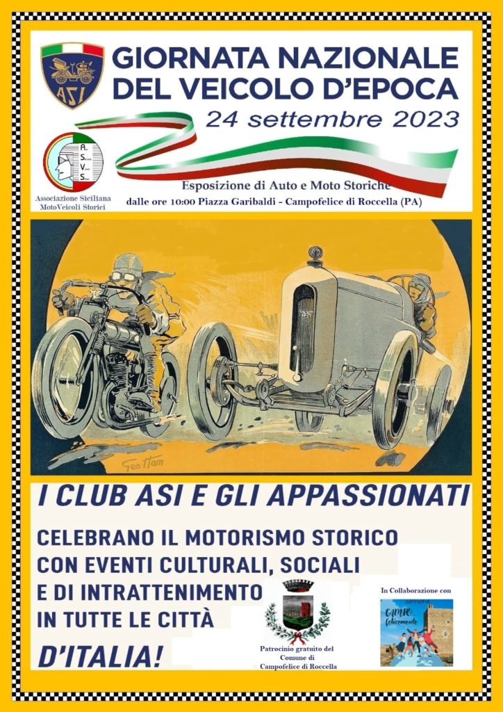 Auto e moto storiche domenica a Campofelice
