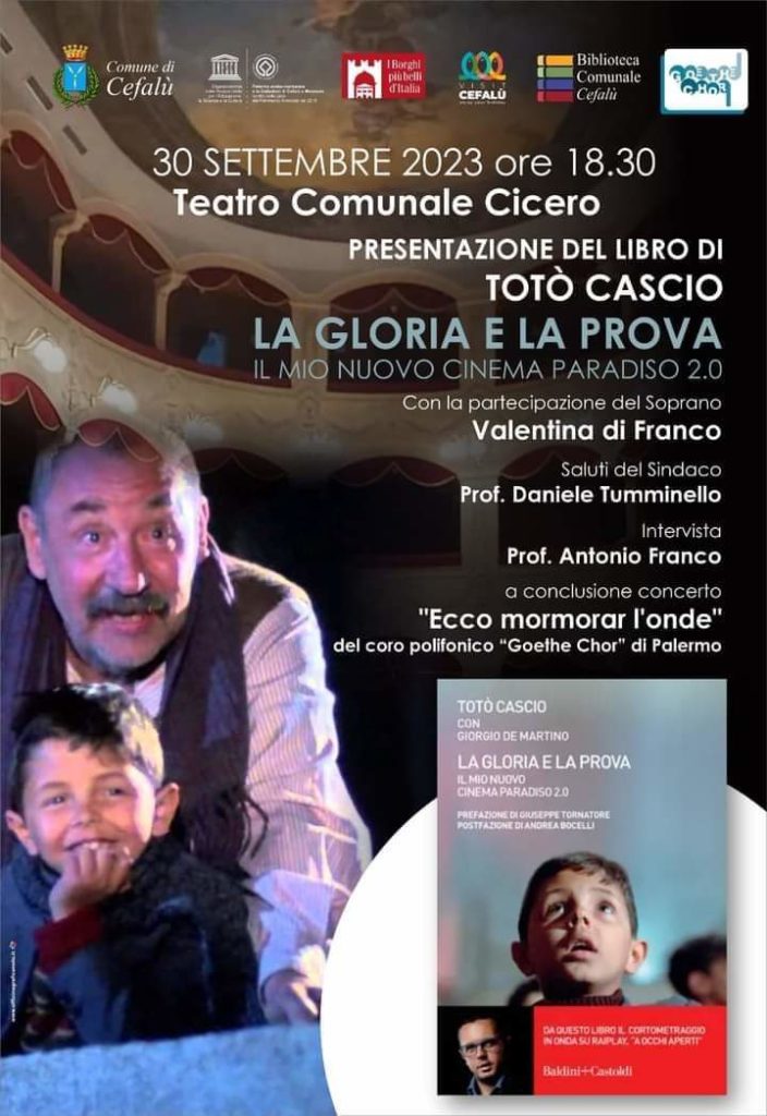 Teatro Cicero, presentazione del libro “La gloria e la prova” di Totò Cascio
