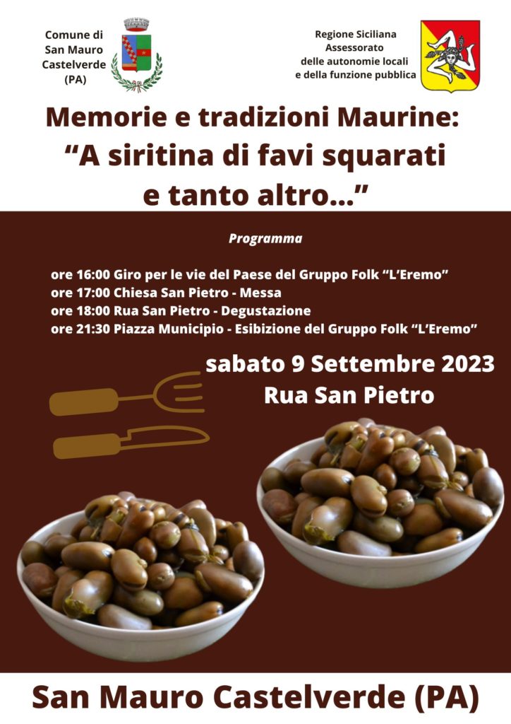 San Mauro. “A siritina di favi squarati…”