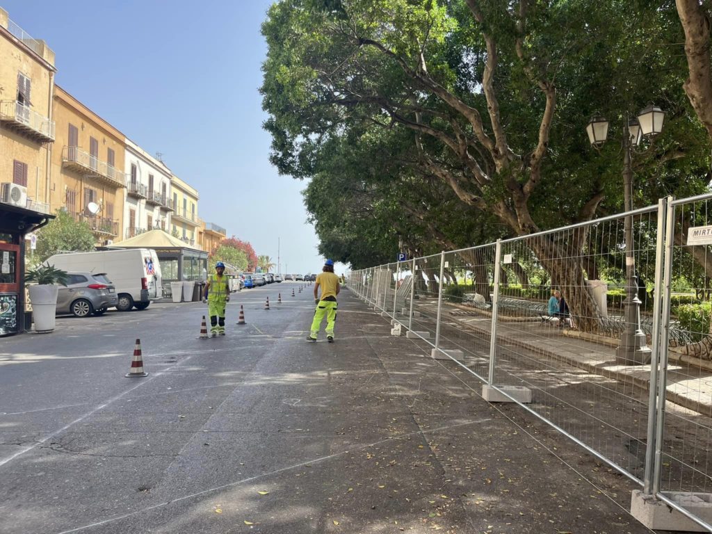 Lavori per il nuovo Belvedere di Termini
