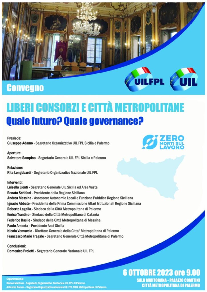 Ex Province. Uil Sicilia: Ripristinare gli Enti e tornare all’elezione diretta dei presidenti