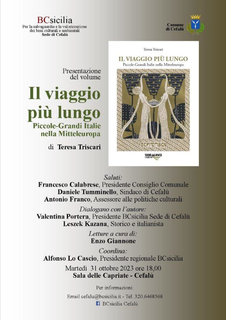 BCsicilia Cefalù. Presentazione libro di Teresa Triscari