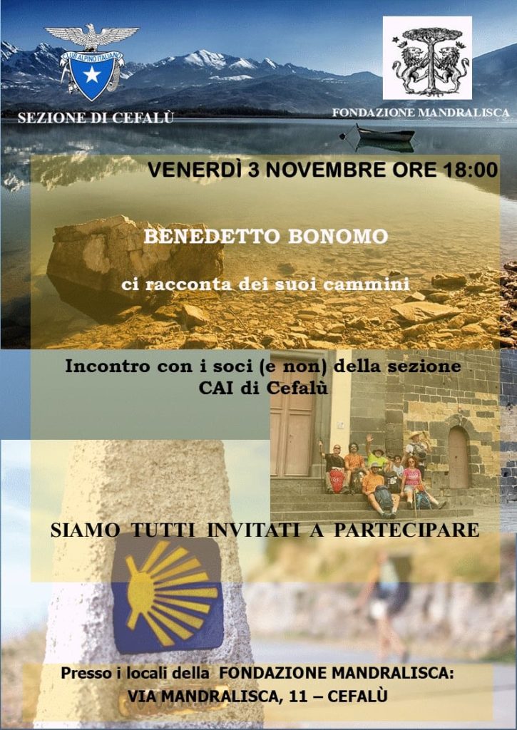 CAI. Benedetto Bonomo racconta i suoi “cammini”