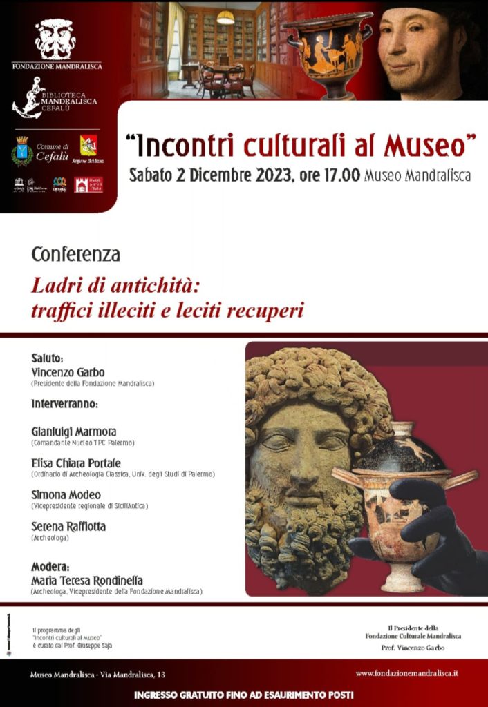 Traffici illeciti e leciti recuperi. Un incontro al Museo Mandralisca di Cefalù