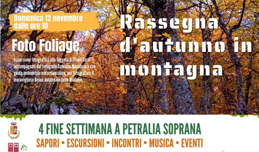Rassegna d’autunno in montagna: 4 fine settimana a Petralia Soprana