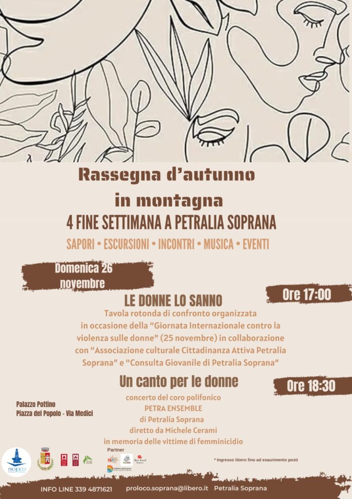 Petralia Soprana, ultimo weekend di novembre con “MADONIE HABITAT” e “LE DONNE LO SANNO”