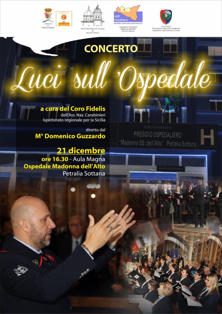 “Luci sull’ospedale” concerto del Coro Fidelis dell’Anc Carabinieri