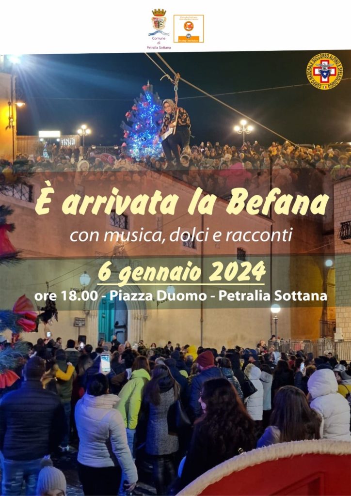 A Petralia Sottana la Befana scende  dal….campanile(rinviata causa meteo)