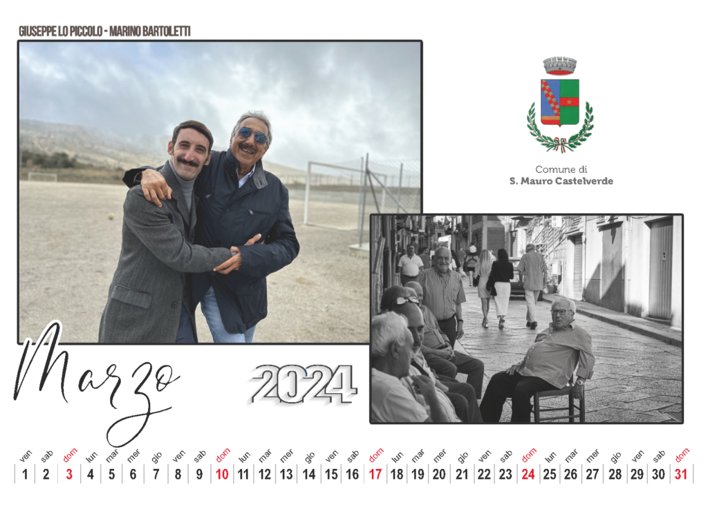 L’unicita’ del paese che cambia nel calendario 2024 del comune di San Mauro Castelverde