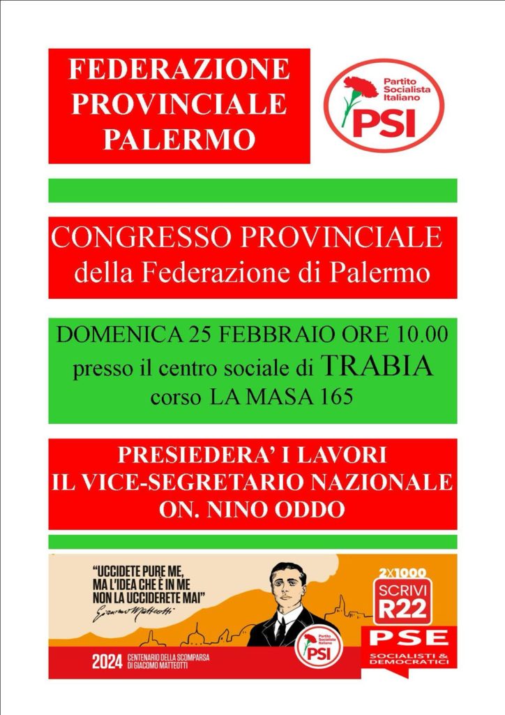 A Trabia il Congresso Provinciale del Psi
