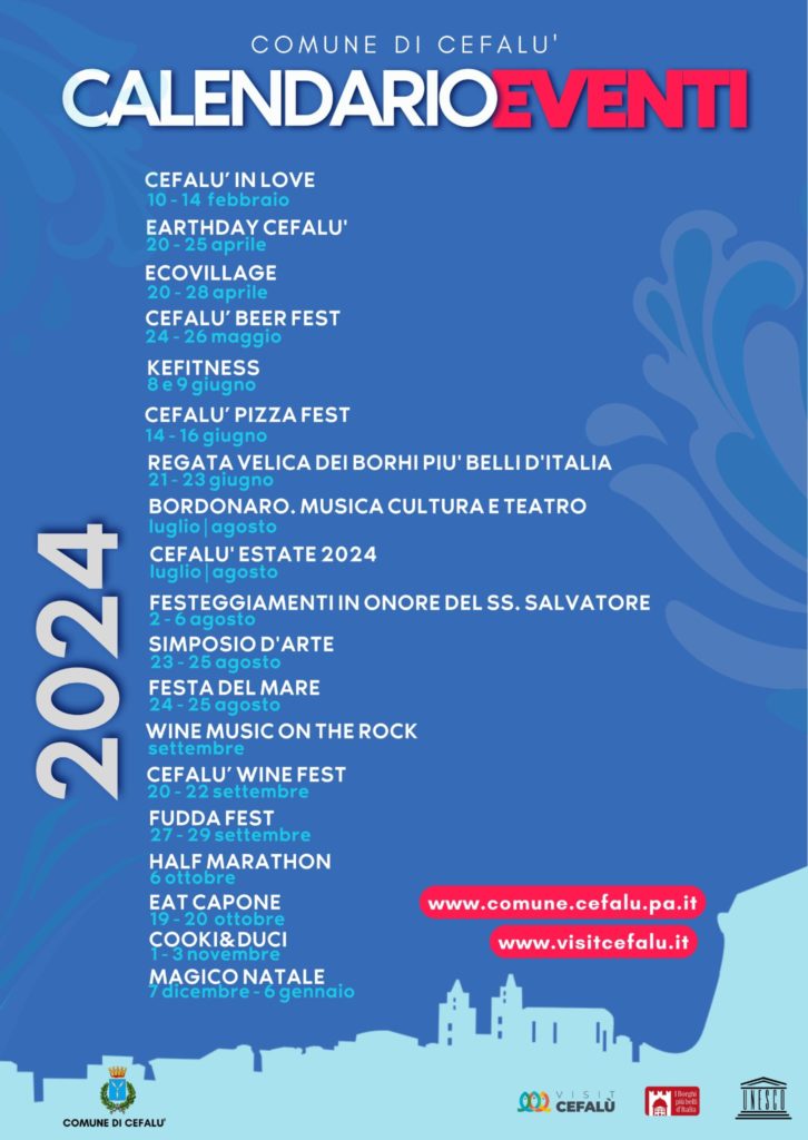 Cefalù: il calendario dei grandi eventi del 2024