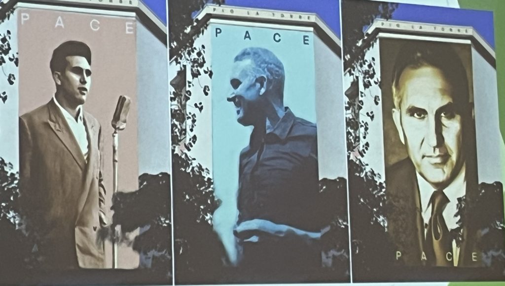 Il murale di Pio La Torre all’Iti Vittorio Emanuele III. Ecco i tre bozzetti del pittore Igor Scalisi Palminteri 