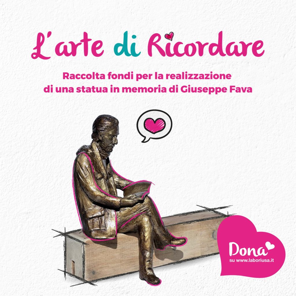 Crowdfunding  per realizzare una statua in memoria di Pippo Fava