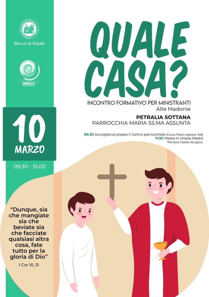Petralia Sottana. Appuntamento formativo per ministranti