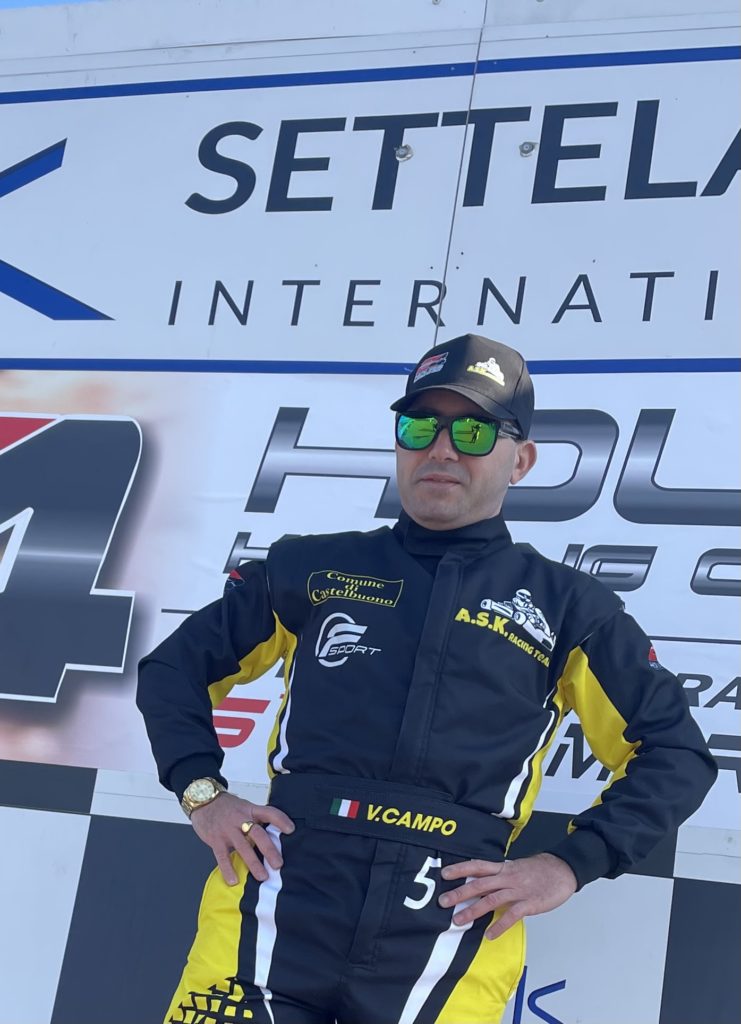 IL PILOTA MADONITA DI KART  VINCENZO CAMPO IN GARA IN GERMANIA