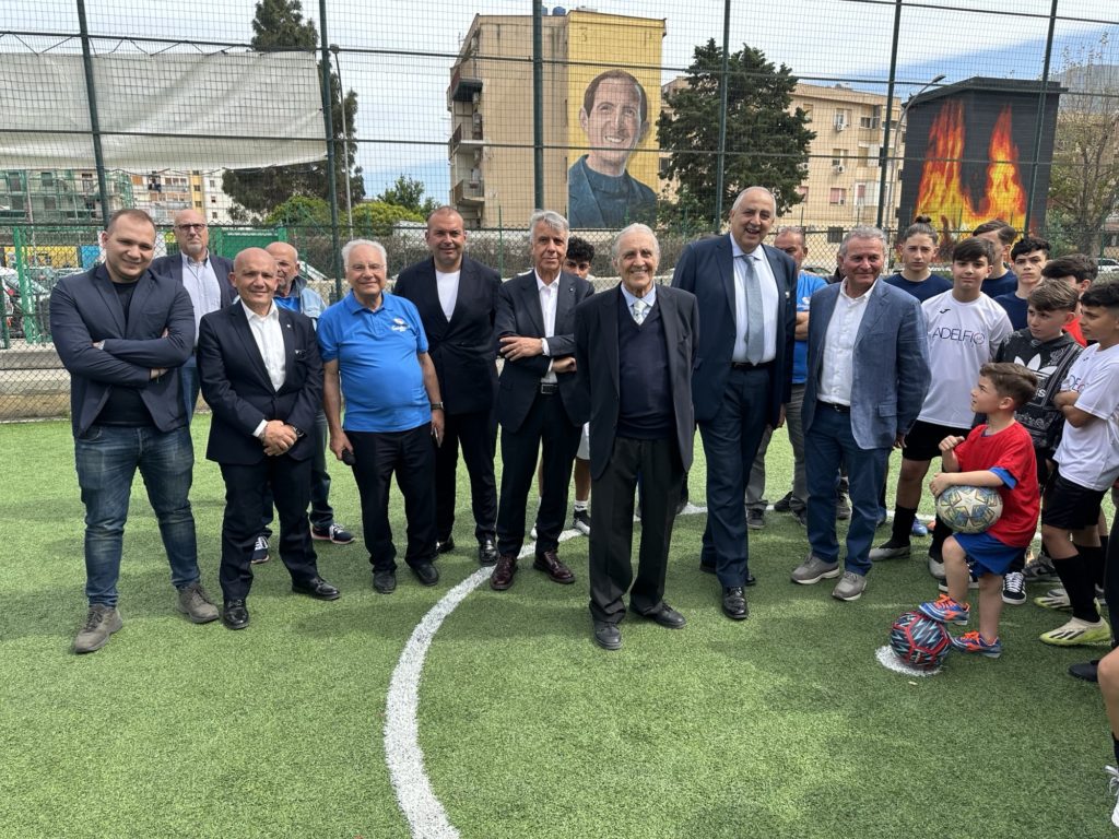 Recuperato il campetto di calcio di Romagnolo, intervento finanziato dalle imprese di Sicindustria