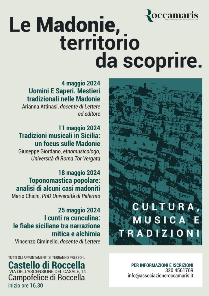 Al Castello di Roccella “Le Madonie, territorio da scoprire”, il nuovo ciclo di conferenze curato dall’Associazione Roccamaris