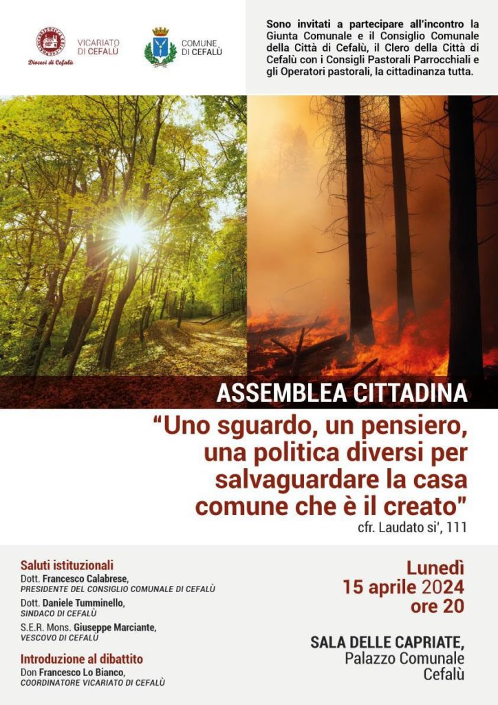Cefalù. Assemblea cittadina: Salvaguardare il Creato