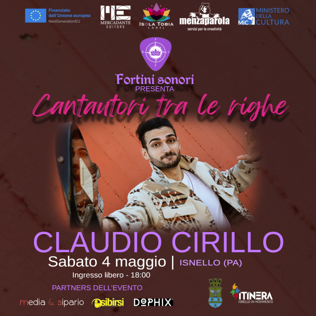 “Cantautori tra le righe”. Claudio Cirillo a Isnello per il progetto “Fortini Sonori”
