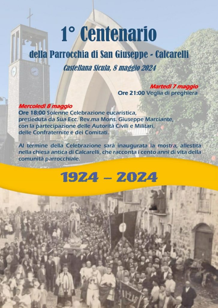 Primo Centenario della Parrocchia San Giuseppe di Calcarelli,ci sarà anche il Vescovo Marciante