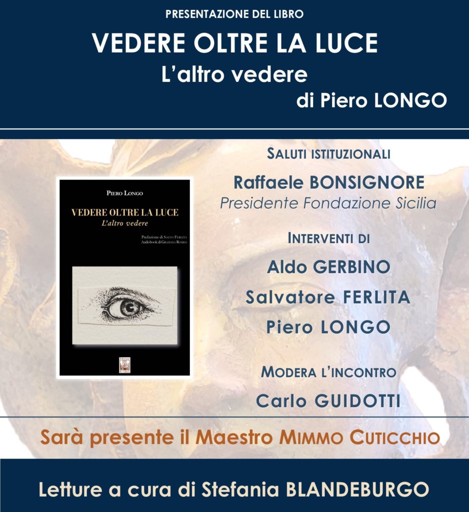 Piero Longo presenta a Villa Zito “Vedere oltre la luce”
