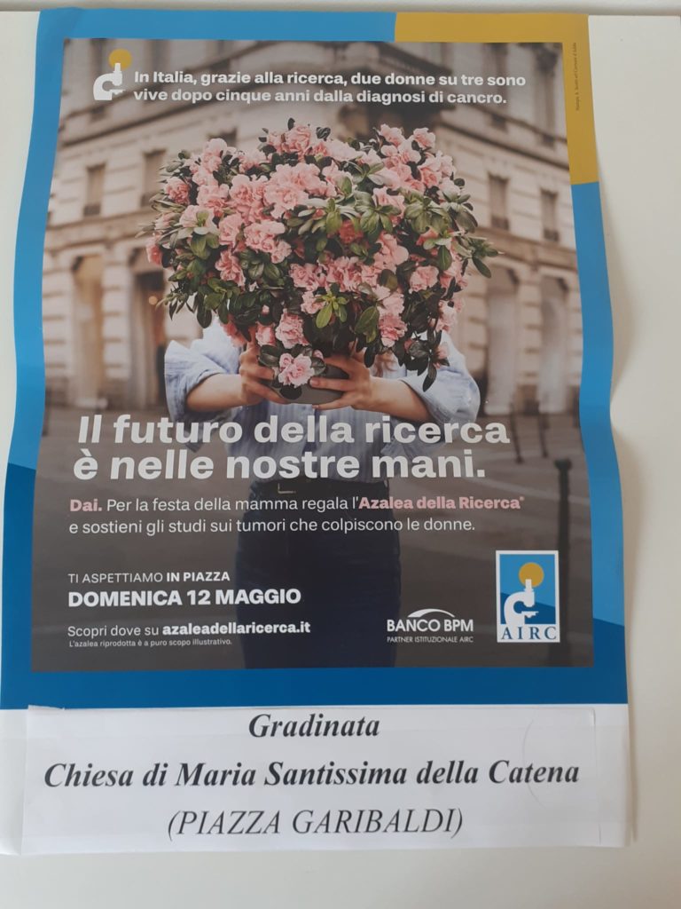 Airc a Cefalù. “Azalea della ricerca 2024”