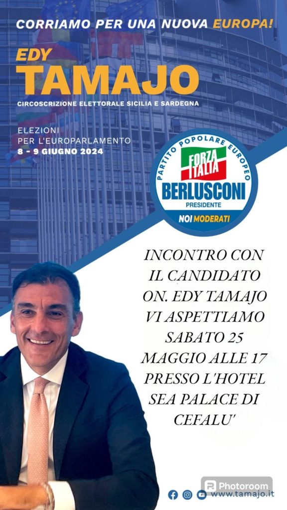 Elezioni Europee. Il candidato On. Edy Tamajo a Cefalù