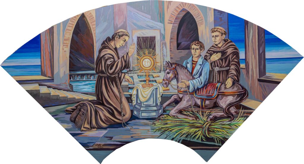 Cefalù. Chiesa di San Pasquale – Trittico del maestro Forte su Sant’Antonio Benedetto