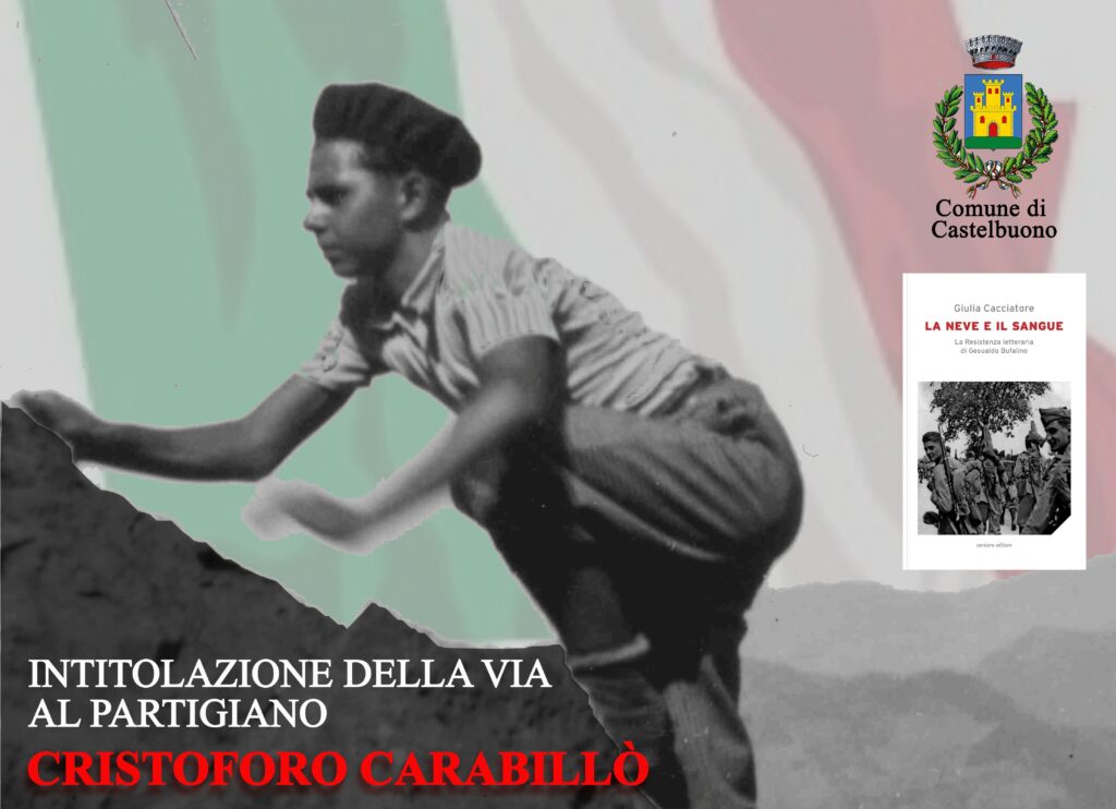 Castelbuono,presentazione del libro “La neve e il sangue” di Giulia Cacciatore e intitolazione di una via al partigiano Cristoforo Carabillò