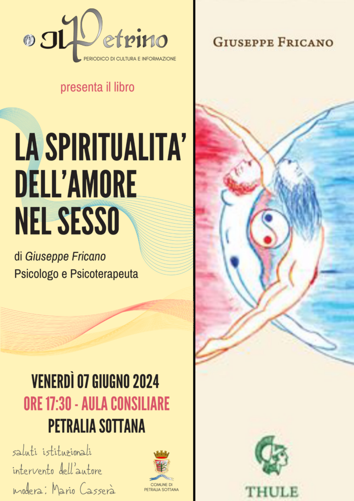 “La spiritualità dell’amore nel sesso”  il nuovo libro  di Giuseppe Fricano