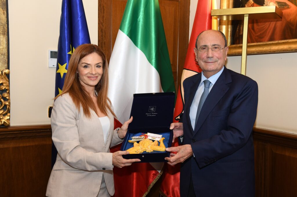 Palazzo d’Orléans, il presidente Schifani riceve il ministro maltese Dalli