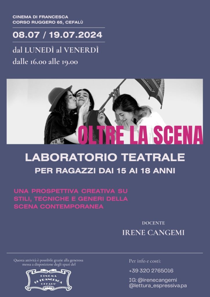 Evento di formazione teatrale a Cefalù