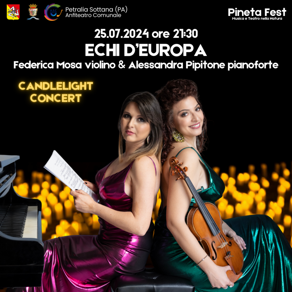 Candlelight concert alla pineta di Petralia Sottana con Federica Mosa e Alessandra Pipitone