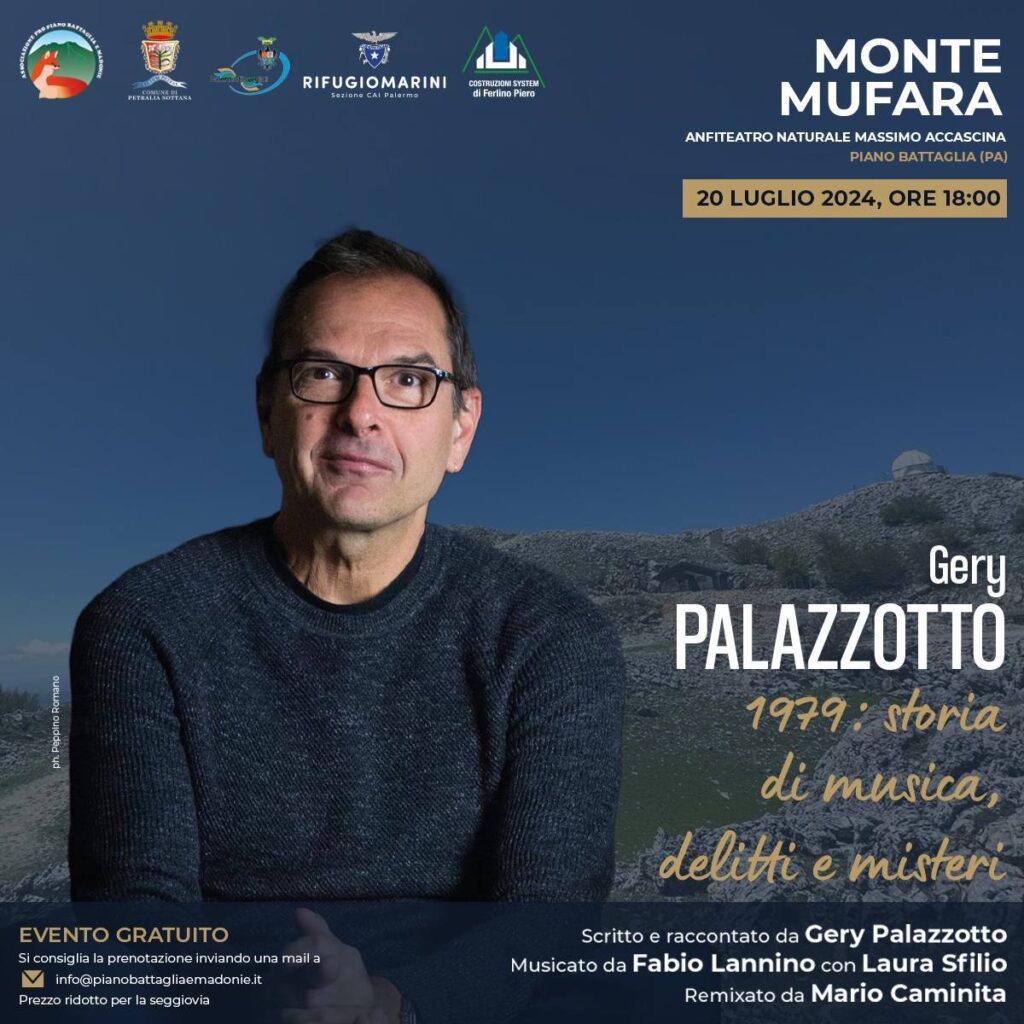 A Piano Battaglia Gery Palazzotto presenta “1979: storia di musica, delitti e misteri”