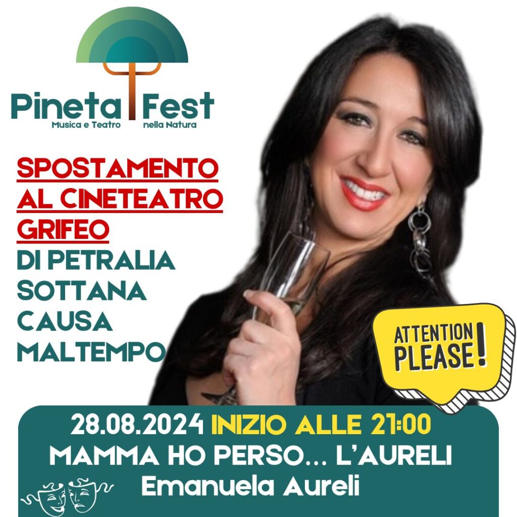 Emanuela Aureli al Grifeo(e non in pineta)