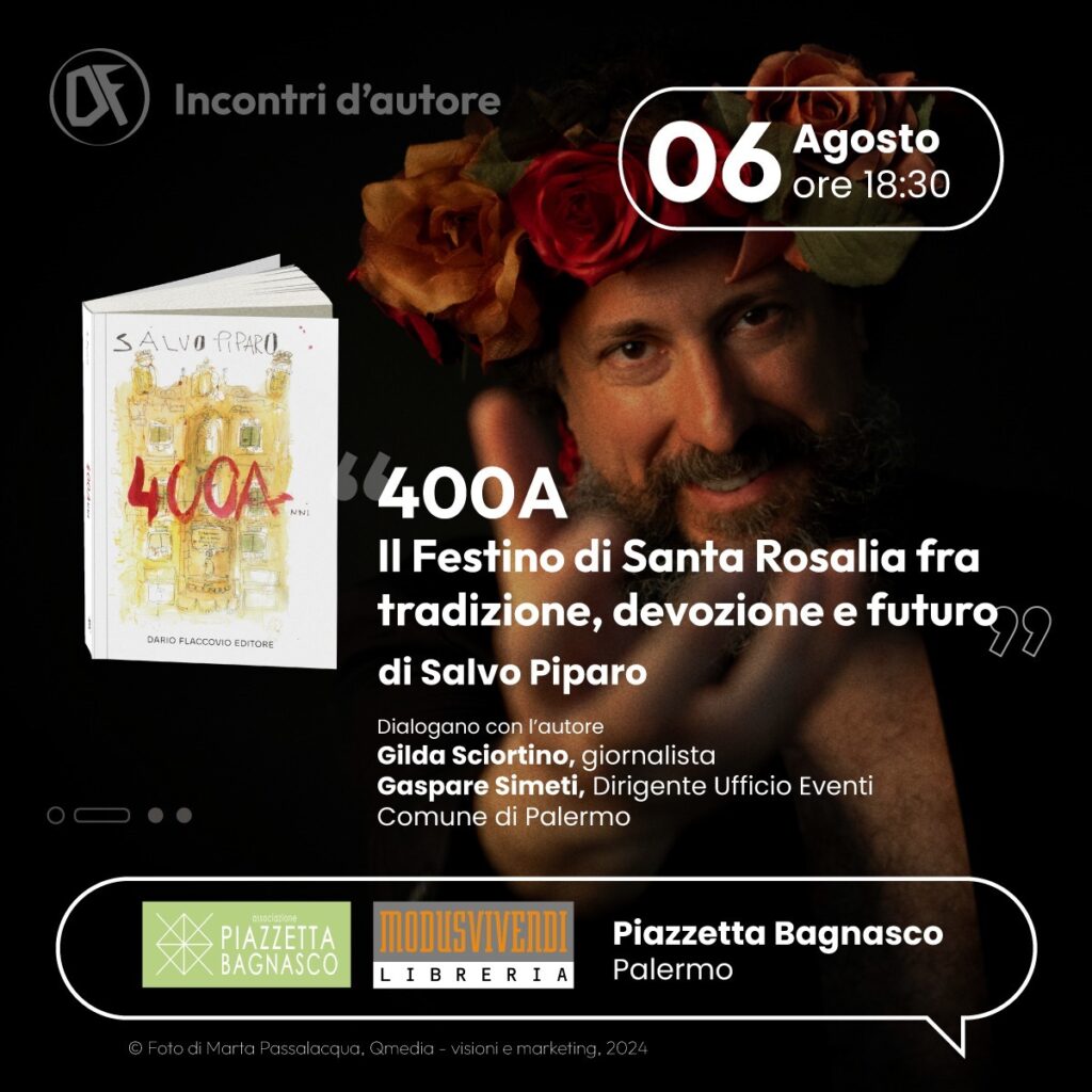 L’arte oratoria di Salvo Piparo narra la Santuzza nel suo libro“400A