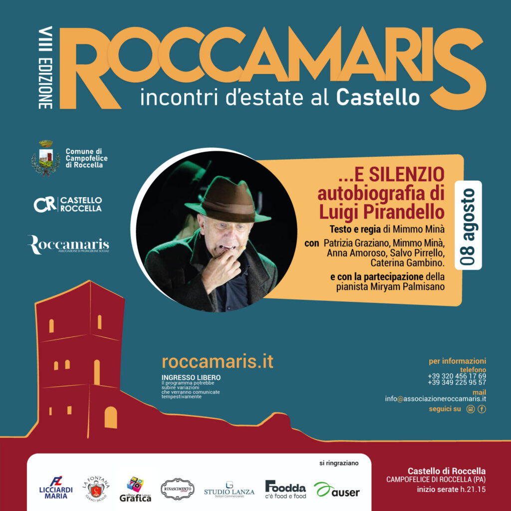 Roccamaris, VIII edizione. Pirandello rivive al Castello di Roccella