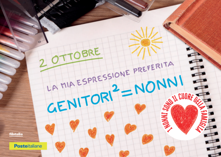 Poste Italiane: per la festa dei nonni realizzate due cartoline filateliche