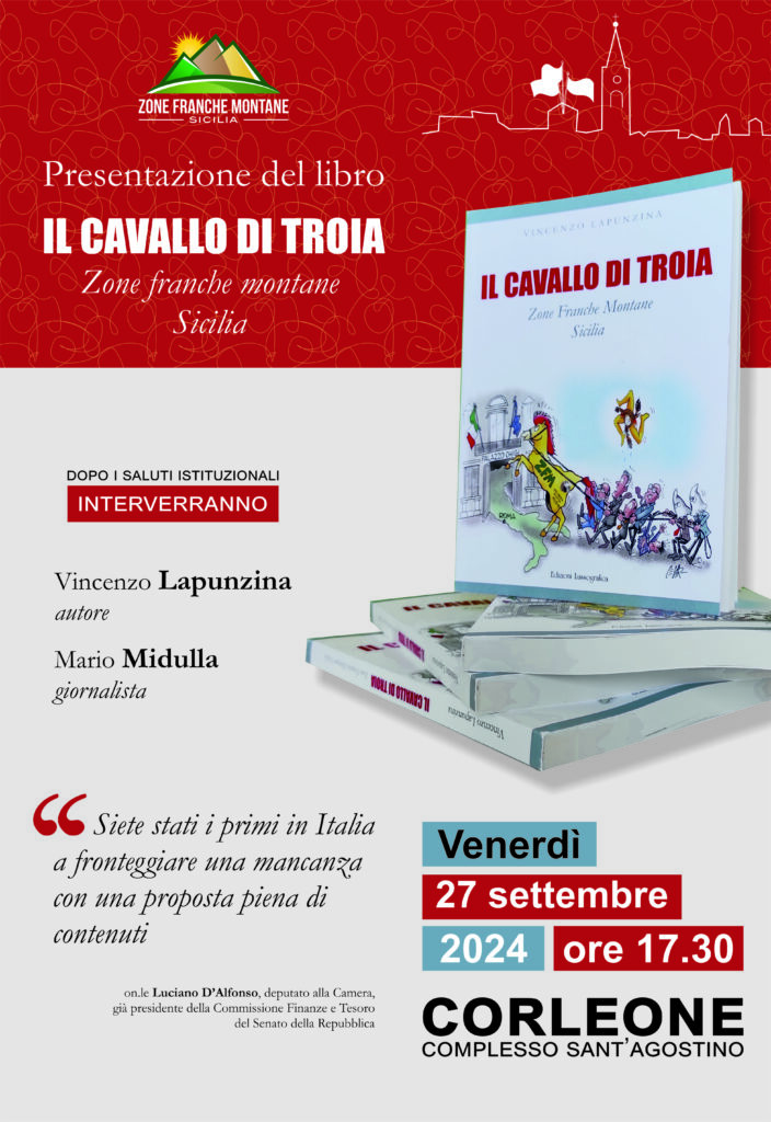  Presentazione del libro “Il Cavallo di Troia” a Corleone. Lapunzina: «Analizzare il declino per programmare la rinascita»
