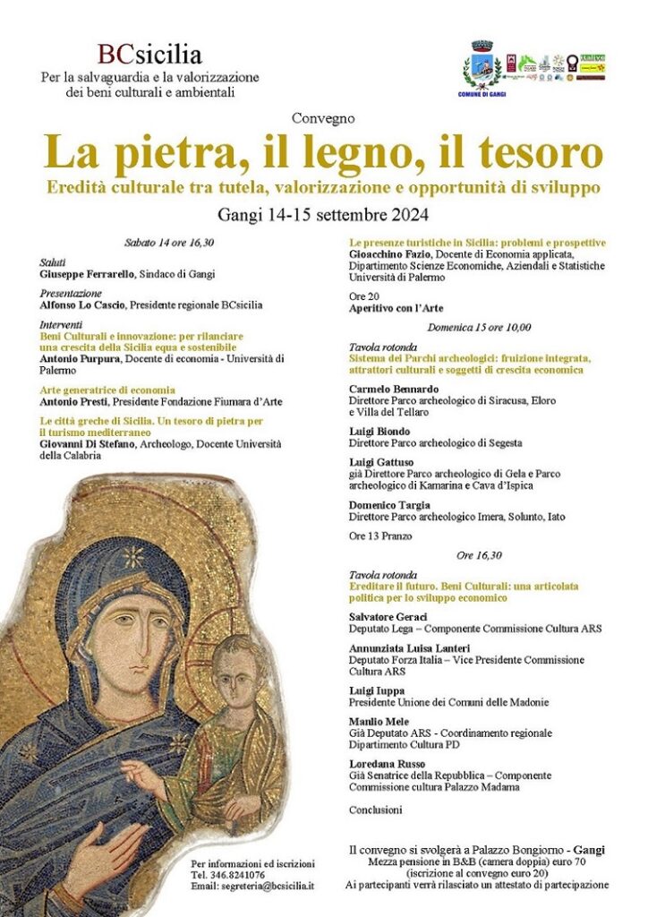 BCsicilia Gangi – Convegno: La pietra, il legno, il tesoro