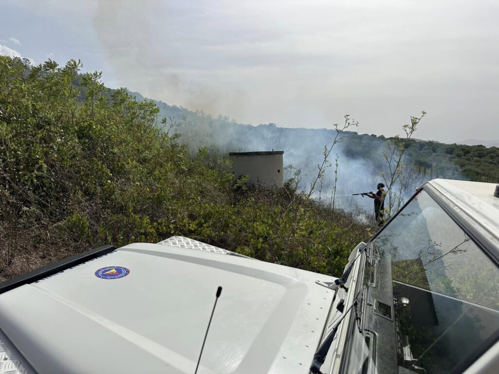 Incendio nel territorio di Lascari. Concluse operazioni spegnimento