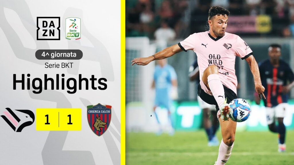 Solo un pari (1-1) per il debutto casalingo del Palermo contro il Cosenza