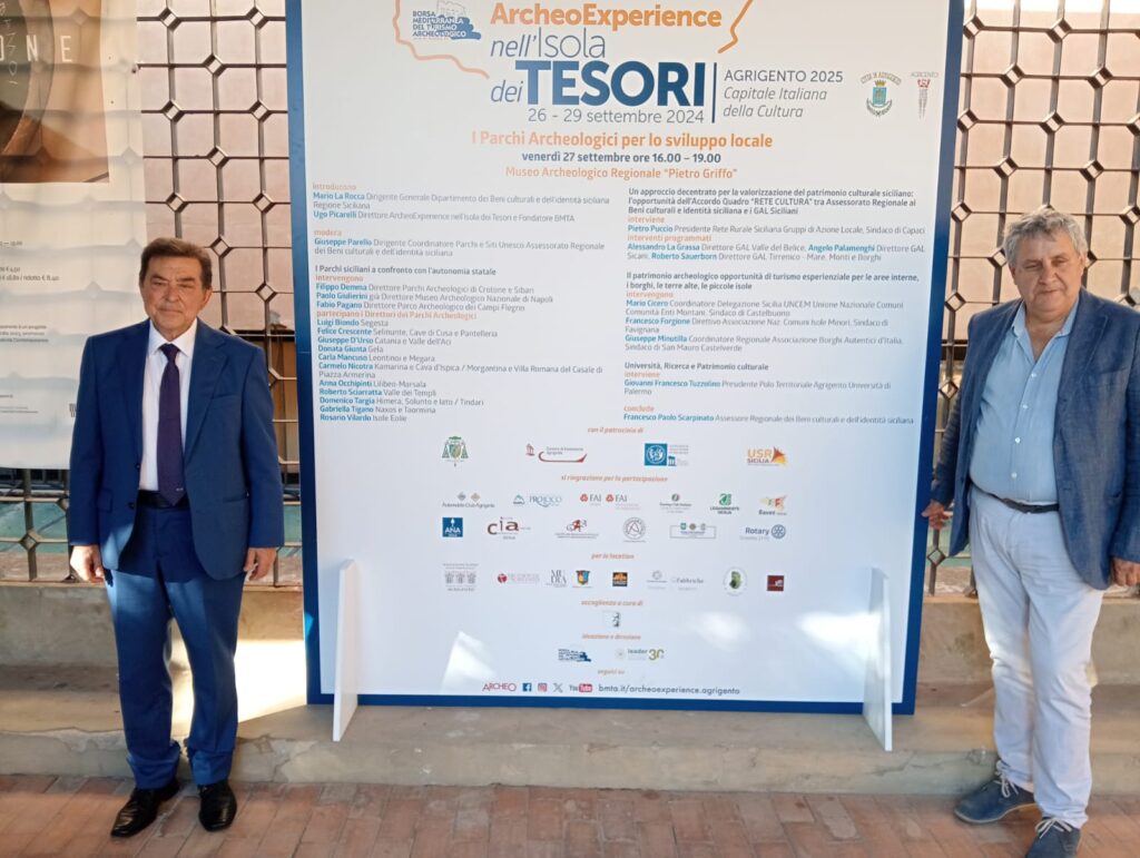 “ArcheoExperience nell’Isola dei Tesori”. Testimonianze ad Agrigento dei sindaci di San Mauro e Castelbuono